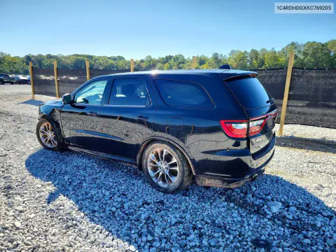 2019 Dodge Durango Gt VIN 1C4RDHDGXKC769205 фото 2