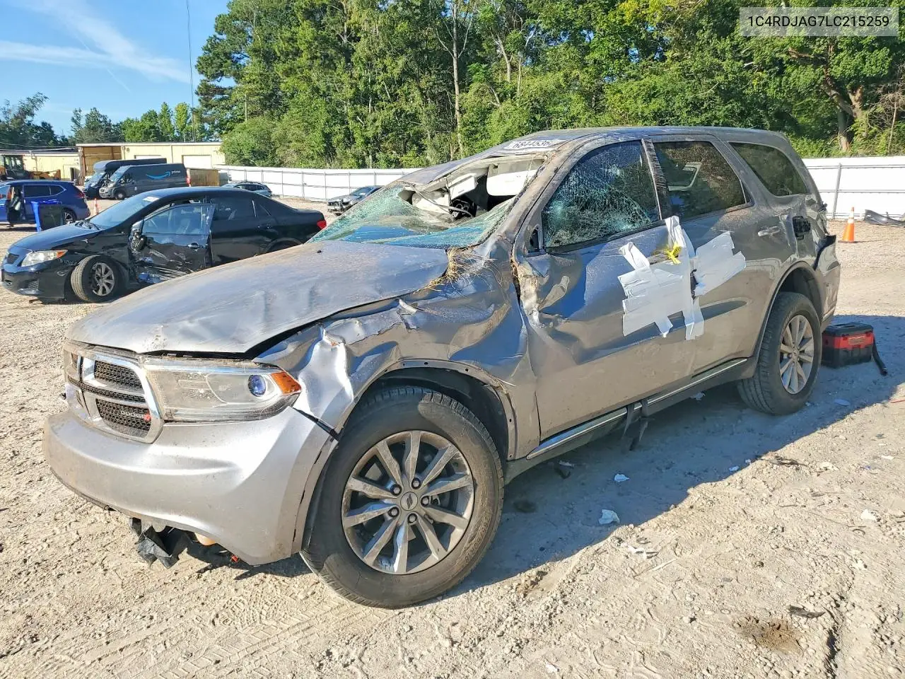 2020 Dodge Durango Sxt VIN 1C4RDJAG7LC215259 фото 1