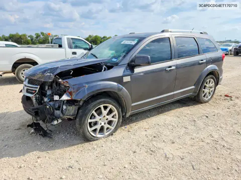 3C4PDCDG4ET170710 — 2014 Dodge Journey, Передняя часть, фото до ремонта