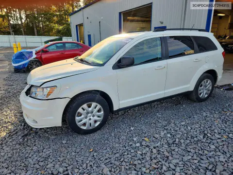3C4PDCAB0JT294315 — 2018 Dodge Journey, Передняя часть, фото до ремонта