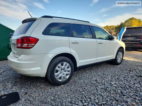 2018 Dodge Journey Se VIN 3C4PDCAB0JT294315 фото 3