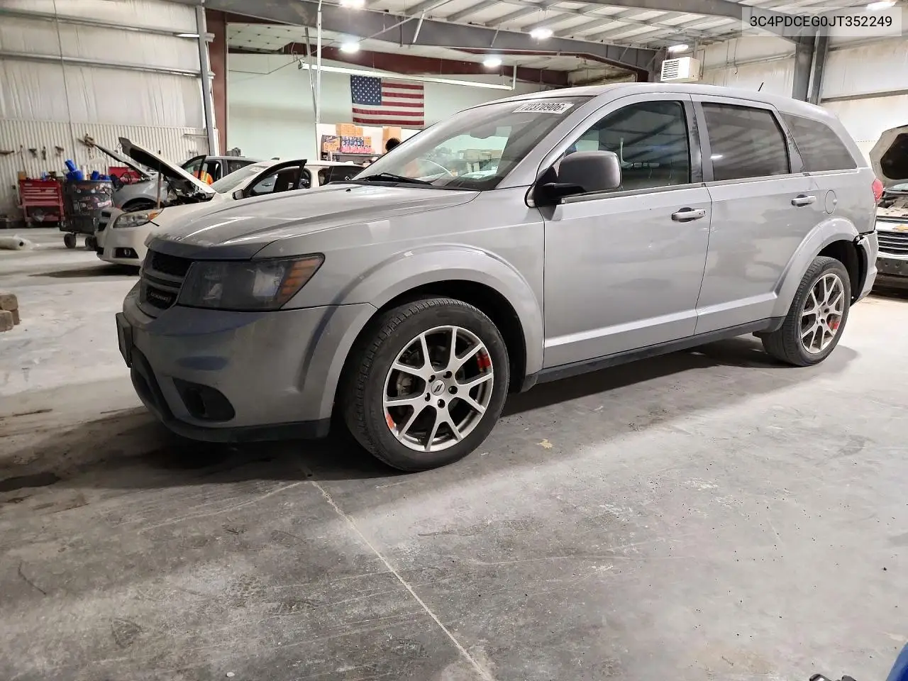 2018 Dodge Journey Gt VIN 3C4PDCEG0JT352249 фото 1