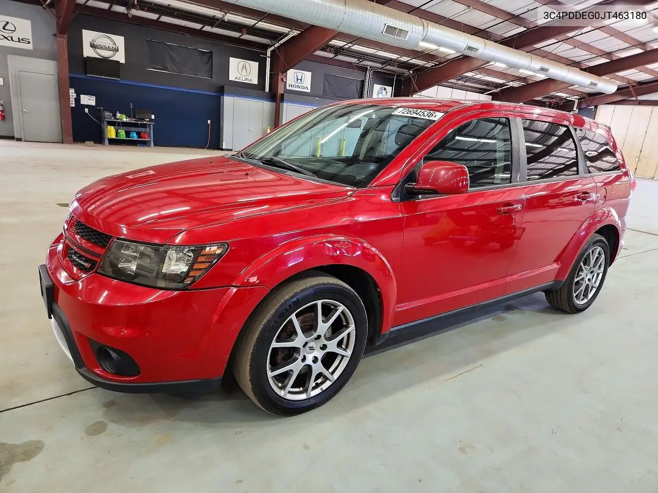 2018 Dodge Journey Gt VIN 3C4PDDEG0JT463180 фото 1