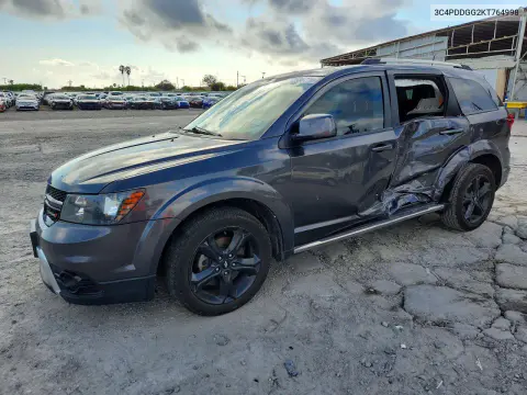 3C4PDDGG2KT764998 — 2019 Dodge Journey, Сторона, фото до ремонта