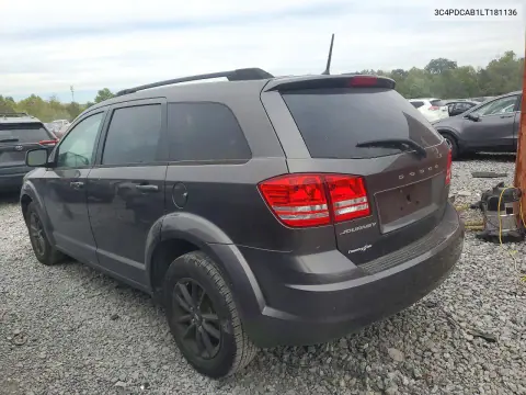 2020 Dodge Journey Se VIN 3C4PDCAB1LT181136 фото 2