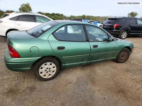 1998 Dodge Neon Highline VIN 1B3ES47C7WD553089 фото 3