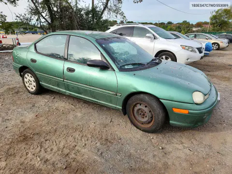 1998 Dodge Neon Highline VIN 1B3ES47C7WD553089 фото 4