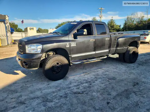 3D7MX48A38G123015 — 2008 Dodge RAM, Задняя часть, фото до ремонта