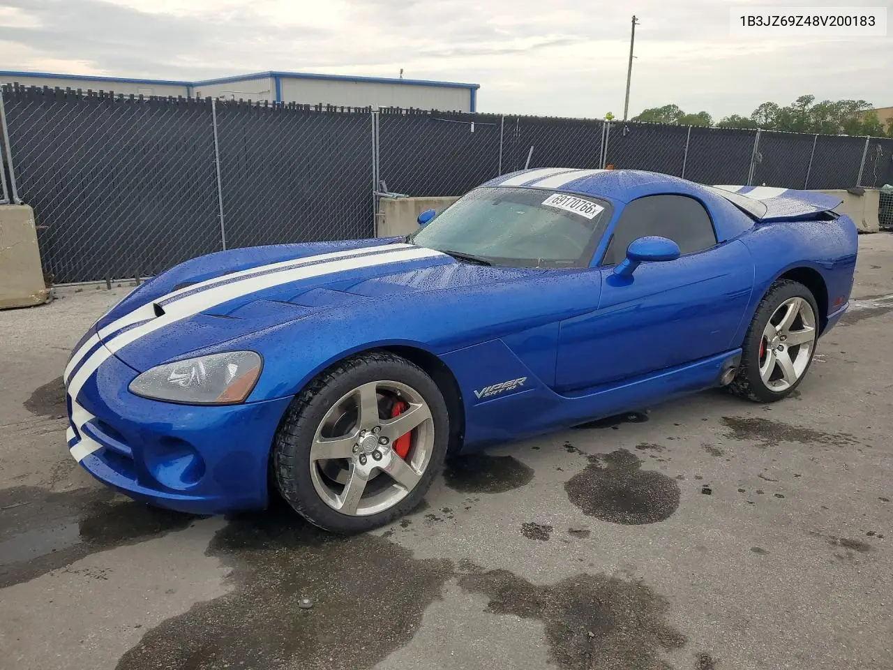 2008 Dodge Viper Srt-10 VIN 1B3JZ69Z48V200183 фото 1