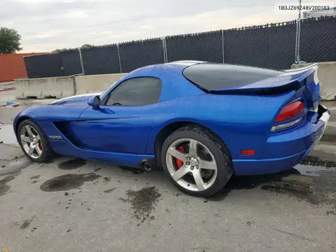 2008 Dodge Viper Srt-10 VIN 1B3JZ69Z48V200183 фото 2