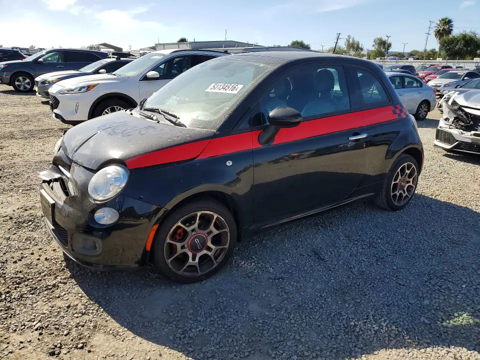 3C3CFFBR5FT508247 Fiat 500 2015 — повреждение Передняя часть, фото до ремонта