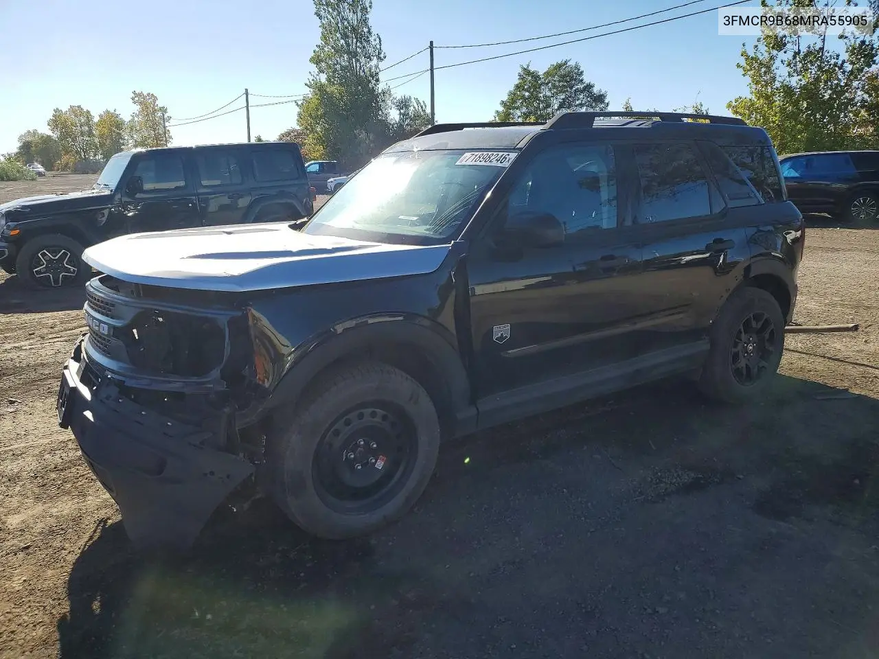 2021 Ford Bronco Sport Big Bend VIN 3FMCR9B68MRA55905 фото 1