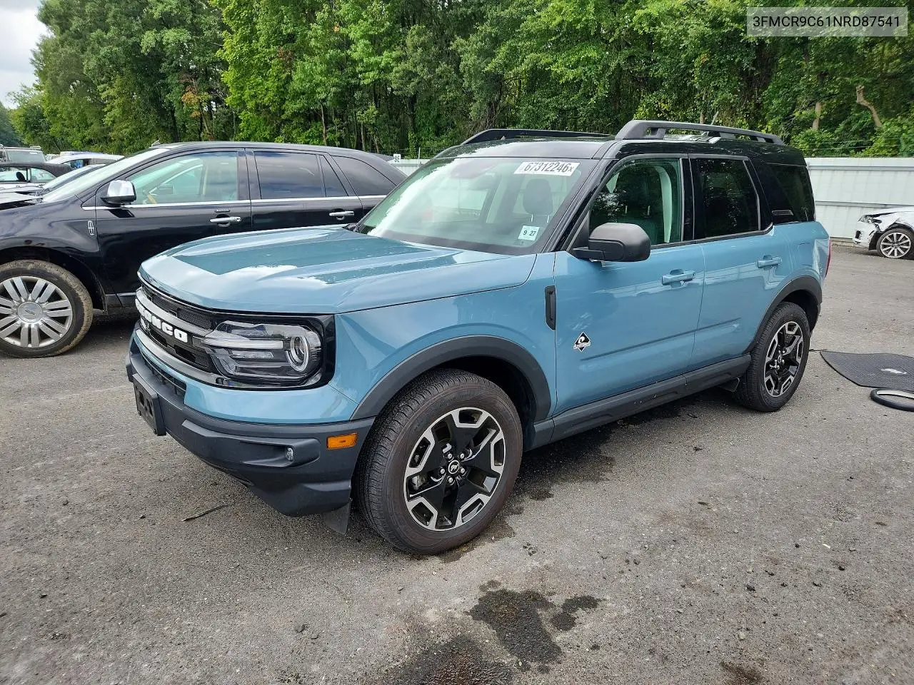 3FMCR9C61NRD87541 Ford Bronco Sport 2022 — повреждение Передняя часть, фото до ремонта