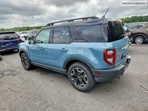 3FMCR9C61NRD87541 — 2022 Ford Bronco Sport, фото 2 с аукциона Copart, Передняя часть