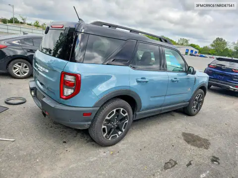 3FMCR9C61NRD87541 — 2022 Ford Bronco Sport, фото 3 с аукциона Copart, Передняя часть