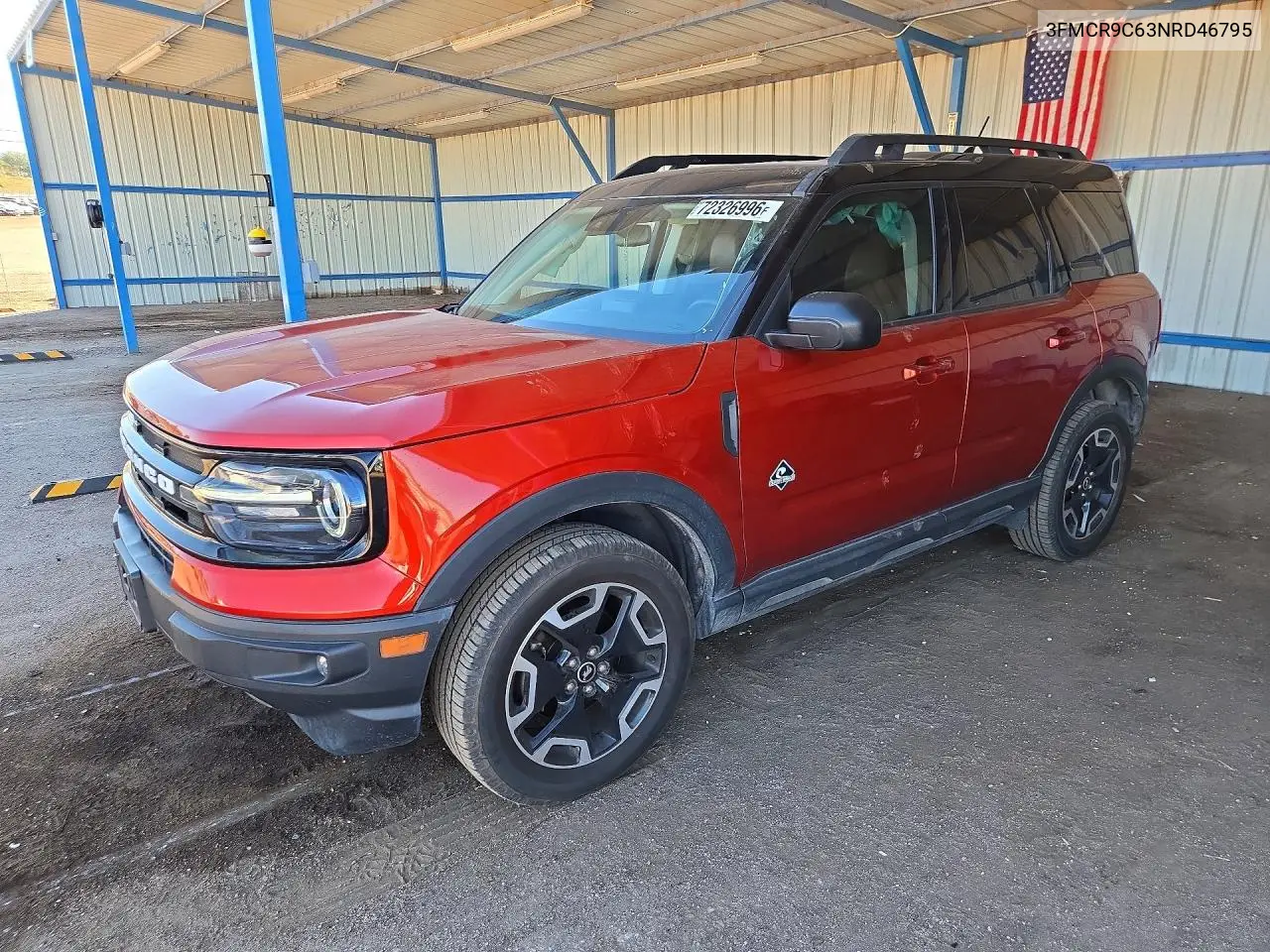 2022 Ford Bronco Sport Outer Banks VIN 3FMCR9C63NRD46795 фото 1