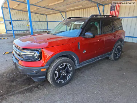 3FMCR9C63NRD46795 — 2022 Ford Bronco Sport, Сторона, фото до ремонта