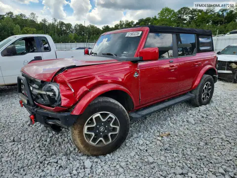 1FMDE5BH0MLA97252 — 2021 Ford Bronco, Передняя часть, фото до ремонта