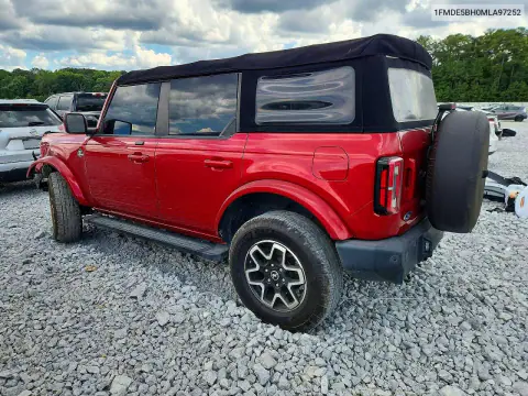 2021 Ford Bronco Base VIN 1FMDE5BH0MLA97252 фото 2