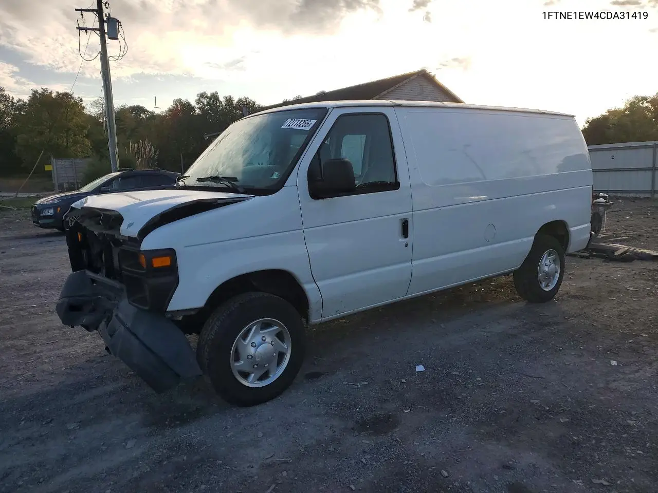 1FTNE1EW4CDA31419 Ford Econoline 2012 — повреждение Передняя часть, фото до ремонта