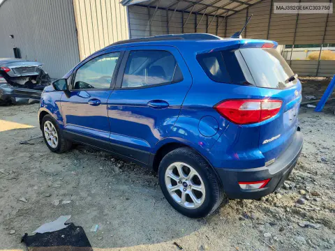 2019 Ford Ecosport Se VIN MAJ3S2GE6KC303750 фото 2