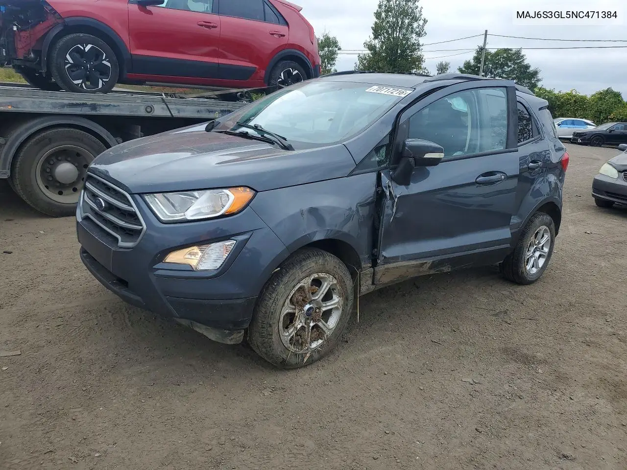 MAJ6S3GL5NC471384 Ford Ecosport 2022 — повреждение Передняя часть, фото до ремонта