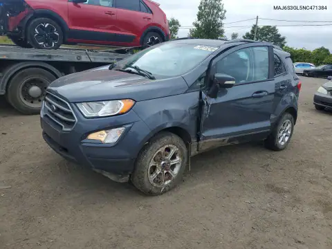 MAJ6S3GL5NC471384 — 2022 Ford Ecosport, Передняя часть, фото до ремонта