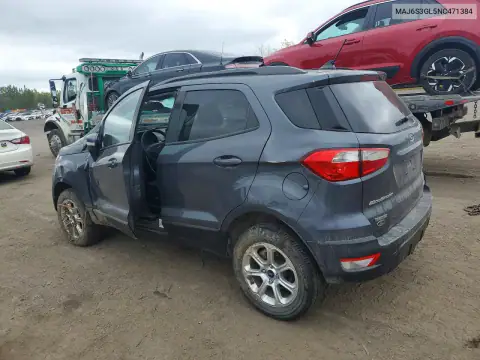 MAJ6S3GL5NC471384 — 2022 Ford Ecosport, фото 2 с аукциона Copart, Передняя часть