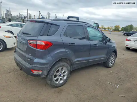 MAJ6S3GL5NC471384 — 2022 Ford Ecosport, фото 3 с аукциона Copart, Передняя часть