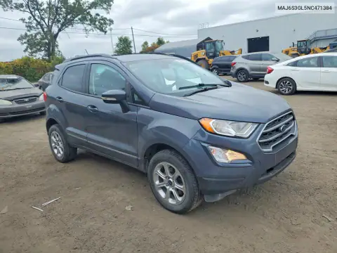 MAJ6S3GL5NC471384 — 2022 Ford Ecosport, фото 4 с аукциона Copart, Передняя часть
