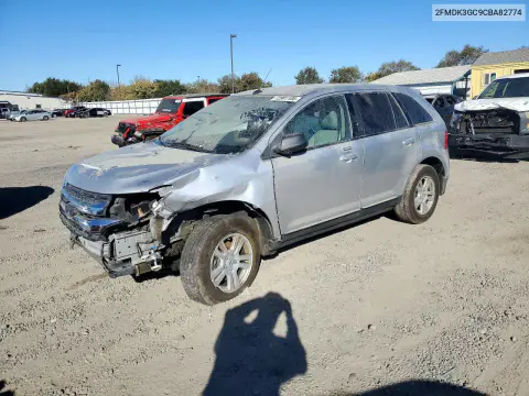2FMDK3GC9CBA82774 — 2012 Ford EDGE, Передняя часть, фото до ремонта