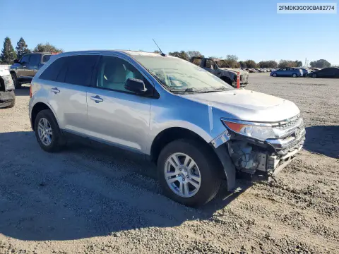 2012 Ford Edge Se VIN 2FMDK3GC9CBA82774 фото 4