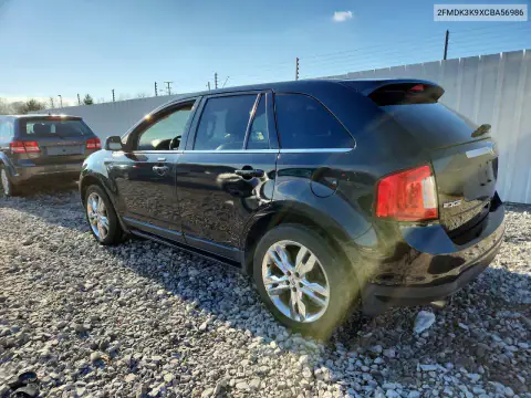2FMDK3K9XCBA56986 — 2012 Ford EDGE, фото 2 с аукциона Copart 20.10.2026, Естественный износ