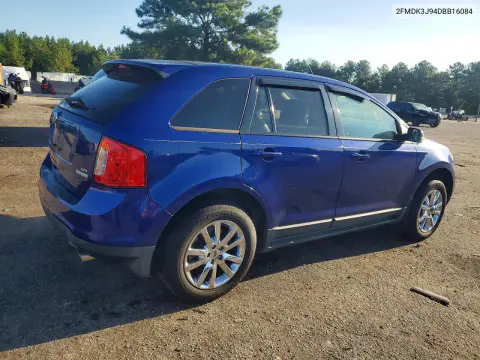 2013 Ford Edge Sel VIN 2FMDK3J94DBB16084 фото 3