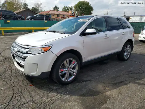 2FMDK4KC7DBE18694 — 2013 Ford EDGE, Передняя часть, фото до ремонта