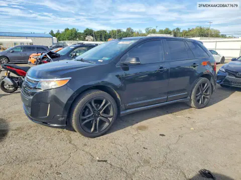 2FMDK4AK2DBA77679 — 2013 Ford EDGE, Механические повреждения, фото до ремонта