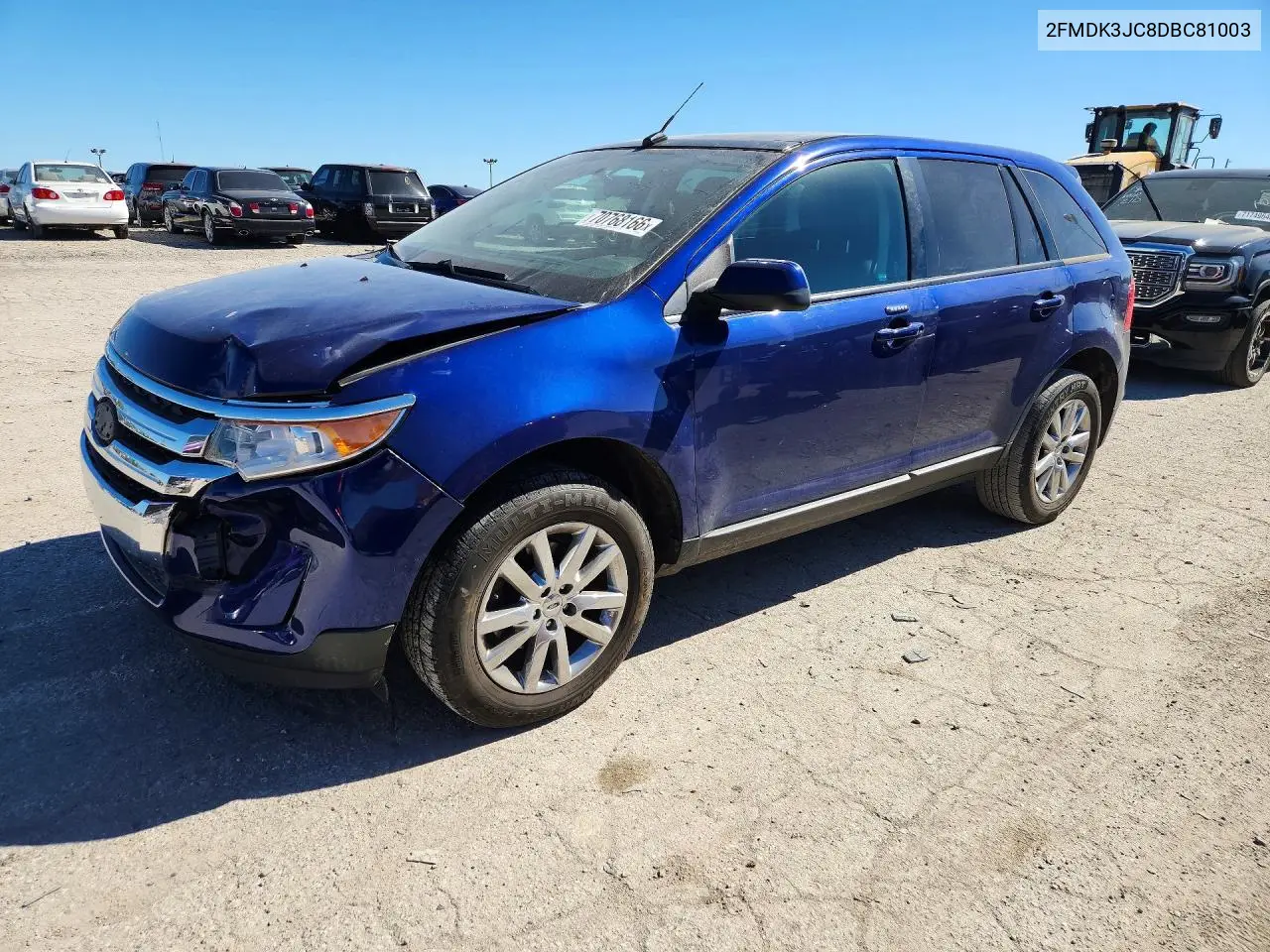 2013 Ford Edge Sel VIN 2FMDK3JC8DBC81003 фото 1