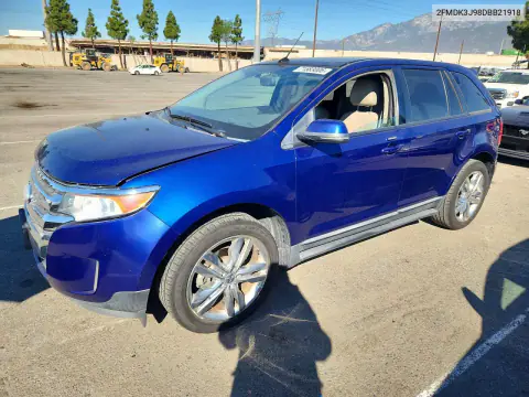 2FMDK3J98DBB21918 — 2013 Ford EDGE, Задняя часть, фото до ремонта