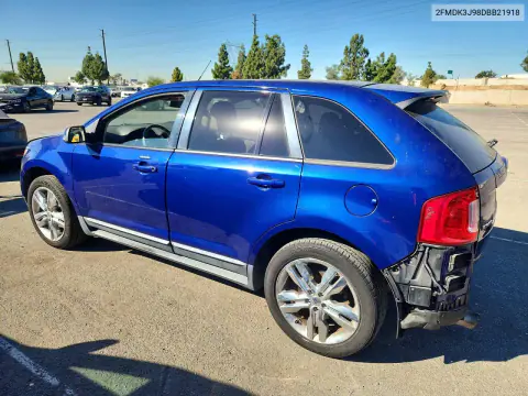 2013 Ford Edge Sel VIN 2FMDK3J98DBB21918 фото 2