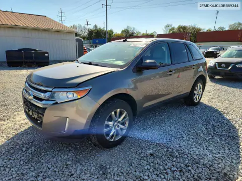 2FMDK4JC4DBB89344 — 2013 Ford EDGE, Передняя часть, фото до ремонта