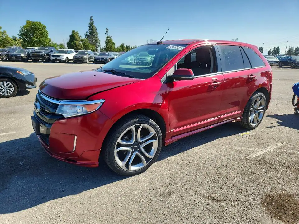 2FMDK3AK1EBA83341 Ford EDGE 2014 — повреждение Задняя часть, фото до ремонта