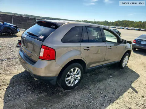 2014 Ford Edge Sel VIN 2FMDK3JC9EBA14762 фото 3