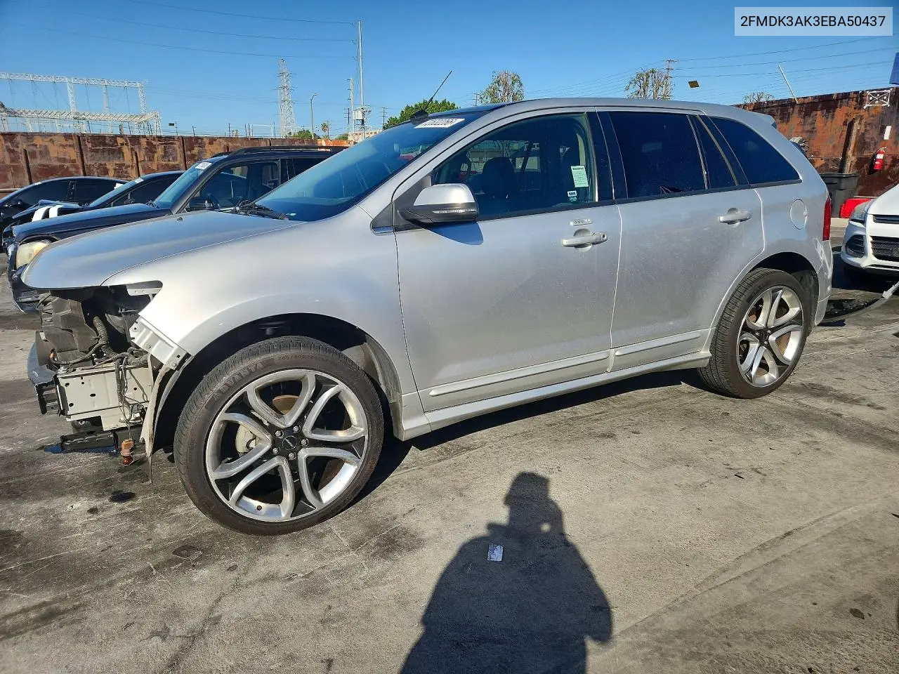 2014 Ford Edge Sport VIN 2FMDK3AK3EBA50437 фото 1
