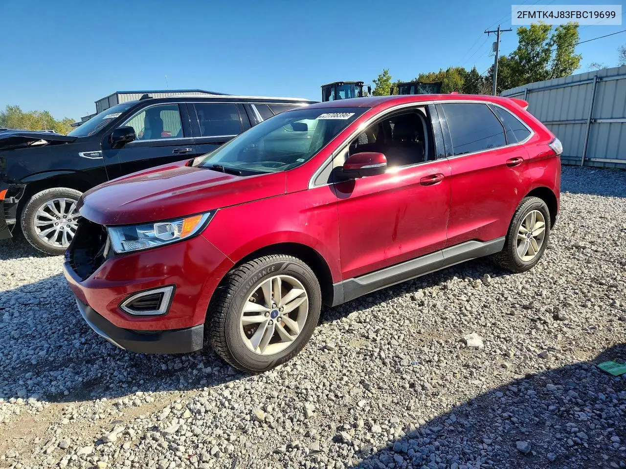 2FMTK4J83FBC19699 Ford EDGE 2015 — повреждение Передняя часть, фото до ремонта