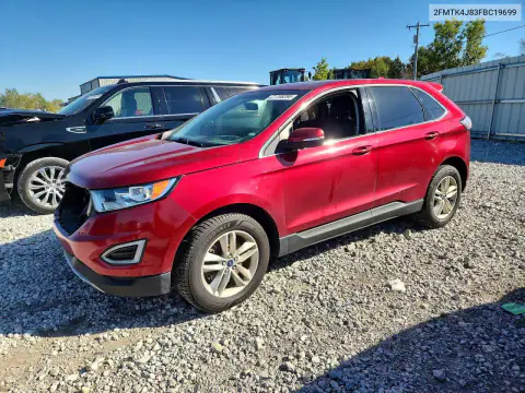 2FMTK4J83FBC19699 — 2015 Ford EDGE, Передняя часть, фото до ремонта