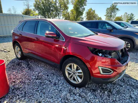 2FMTK4J83FBC19699 — 2015 Ford EDGE, фото 4 с аукциона Copart 22.10.2026, Передняя часть