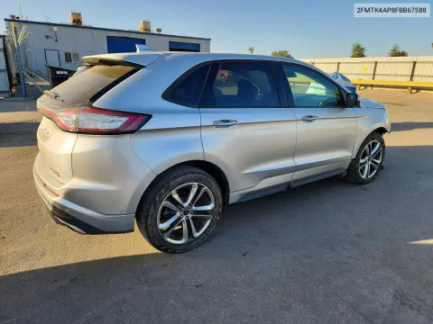 2015 Ford Edge Sport VIN 2FMTK4AP8FBB67588 фото 3
