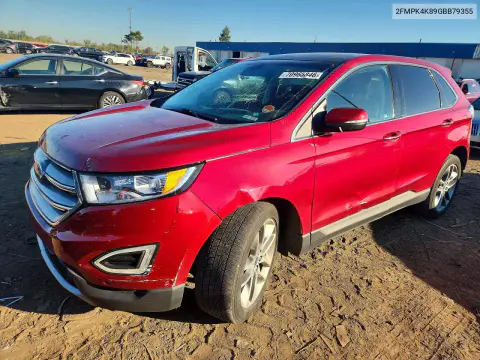 2FMPK4K89GBB79355 — 2016 Ford EDGE, Передняя часть, фото до ремонта