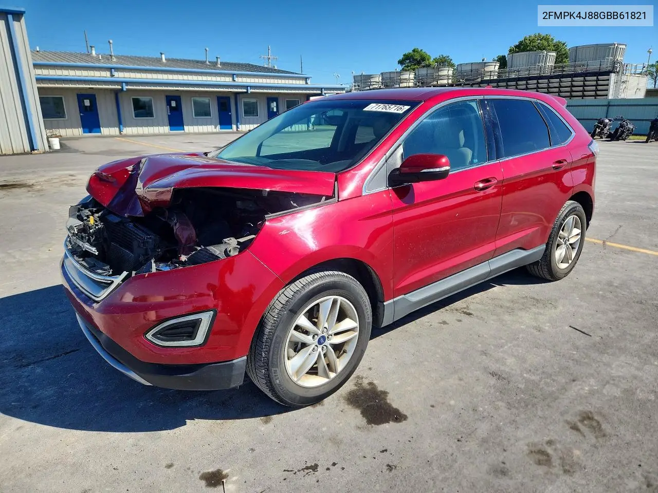 2016 Ford Edge Sel VIN 2FMPK4J88GBB61821 фото 1