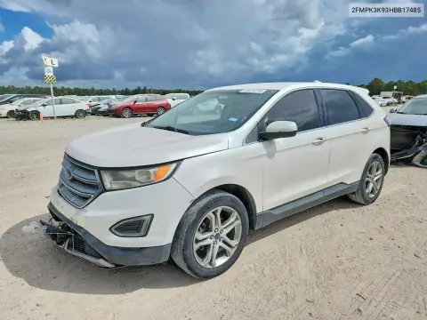 2FMPK3K93HBB17485 — 2017 Ford EDGE, Передняя часть, фото до ремонта